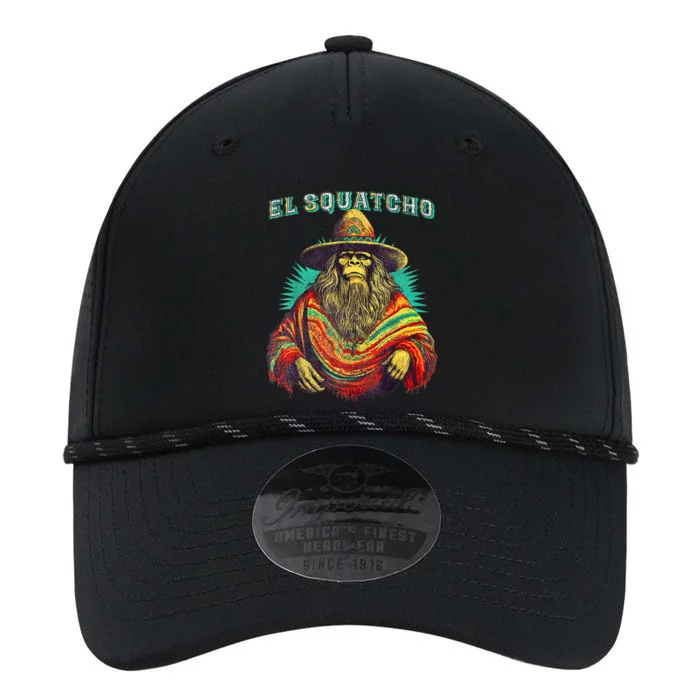 El Squatcho Poncho Western Bigfoot Funny Sasquatch Performance The Dyno Cap