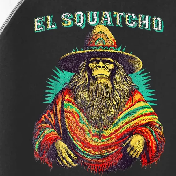 El Squatcho Poncho Western Bigfoot Funny Sasquatch Toddler Fine Jersey T-Shirt