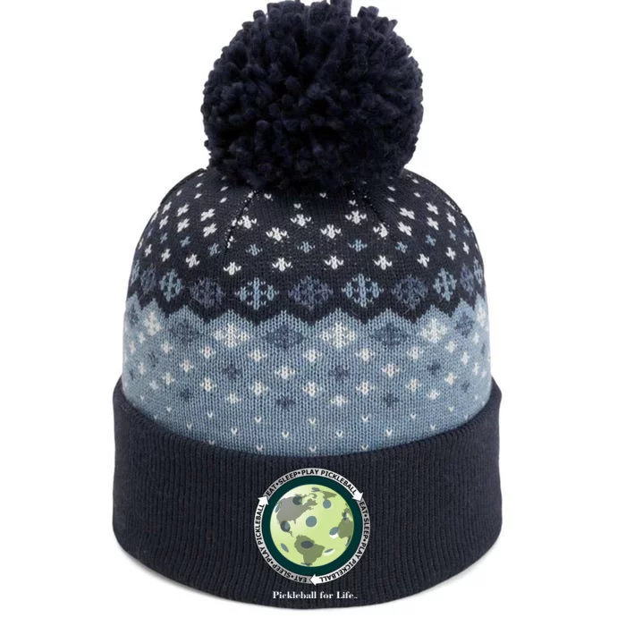 Pickleball | Fun Pickleball | Great Pickleball | Pickleball Shirt | Eat Sleep Pickleball The Baniff Cuffed Pom Beanie