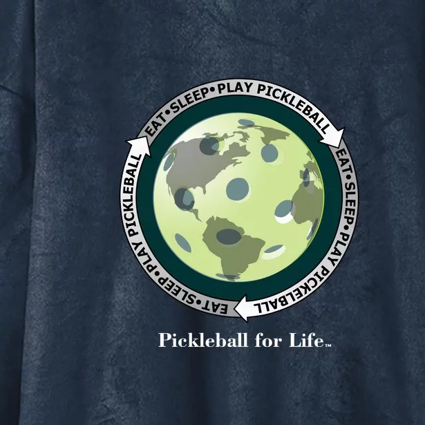 Pickleball | Fun Pickleball | Great Pickleball | Pickleball Shirt | Eat Sleep Pickleball Hooded Wearable Blanket