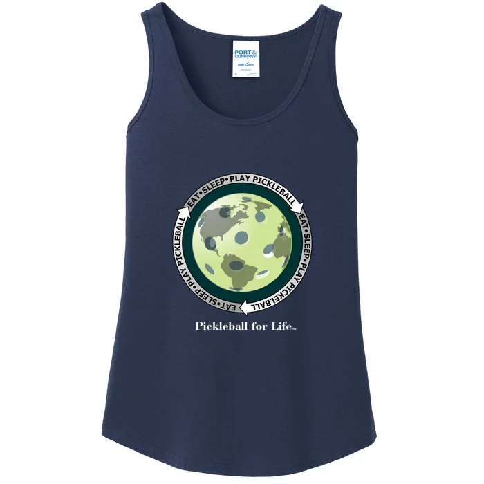 Pickleball | Fun Pickleball | Great Pickleball | Pickleball Shirt | Eat Sleep Pickleball Ladies Essential Tank