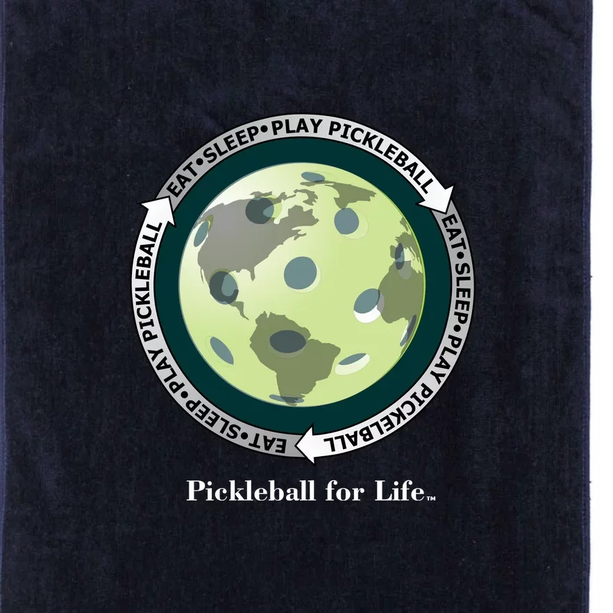 Pickleball | Fun Pickleball | Great Pickleball | Pickleball Shirt | Eat Sleep Pickleball Platinum Collection Golf Towel