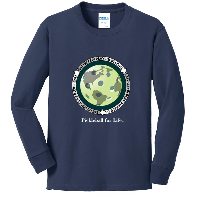 Pickleball | Fun Pickleball | Great Pickleball | Pickleball Shirt | Eat Sleep Pickleball Kids Long Sleeve Shirt