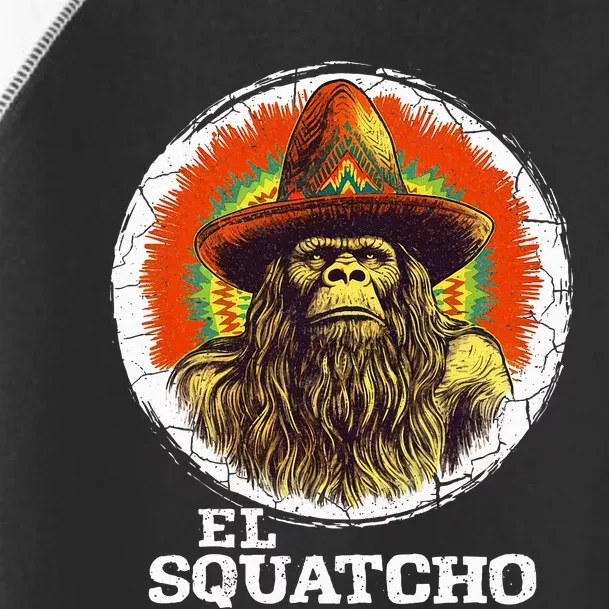 El Squatcho Portrait Western Bigfoot Funny Sasquatch Toddler Fine Jersey T-Shirt