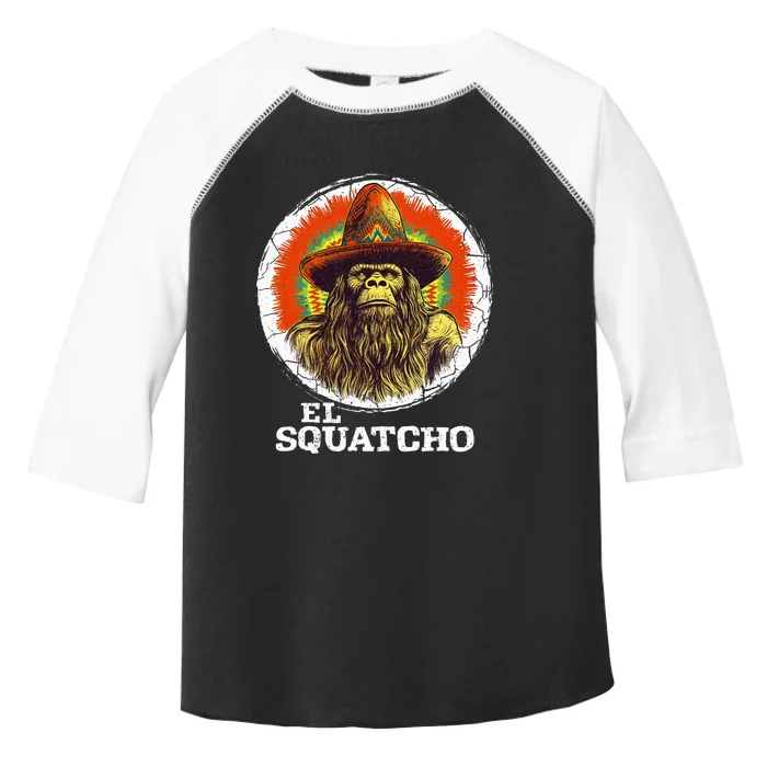 El Squatcho Portrait Western Bigfoot Funny Sasquatch Toddler Fine Jersey T-Shirt