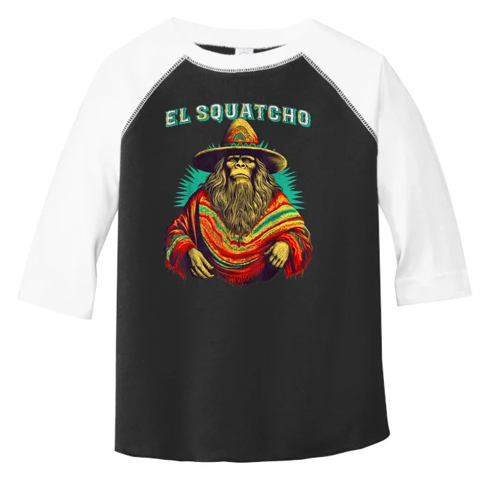 El Squatcho Poncho – Western Bigfoot Funny Sasquatch Toddler Fine Jersey T-Shirt