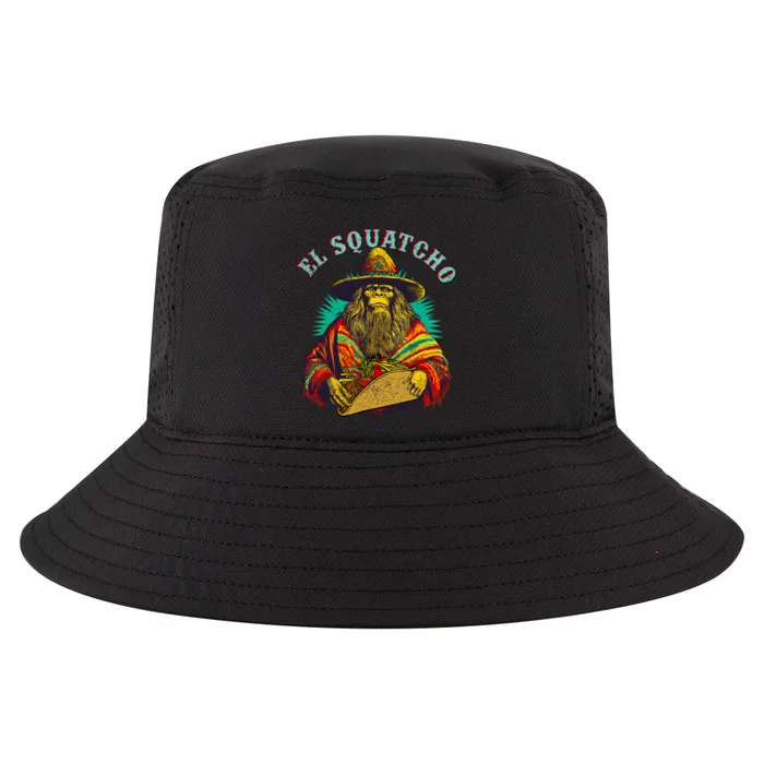 El Squatcho Poncho Taco Western Bigfoot Sasquatch Lovers Cool Comfort Performance Bucket Hat