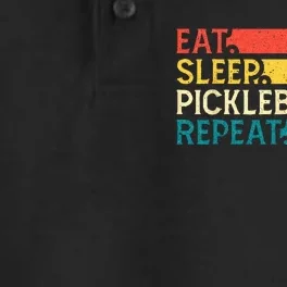 Eat Sleep Pickleball Repeat Dry Zone Grid Performance Polo