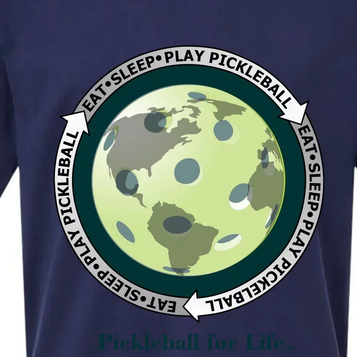 Eat Sleep Play Pickleball Mug Sueded Cloud Jersey T-Shirt