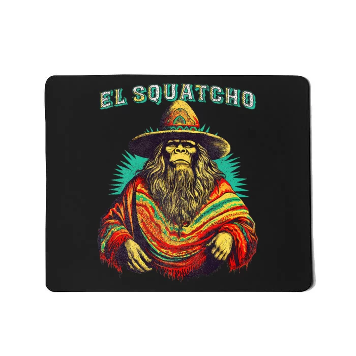 El Squatcho Poncho – Western Bigfoot Funny Sasquatch Mousepad