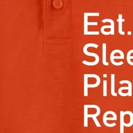 Eat Sleep Pilates Repeat // Pilates Yoga Instructor Gift Dry Zone Grid Performance Polo