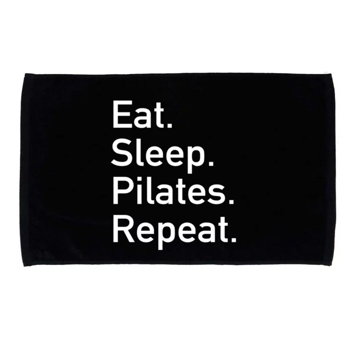 Eat Sleep Pilates Repeat // Pilates Yoga Instructor Gift Microfiber Hand Towel