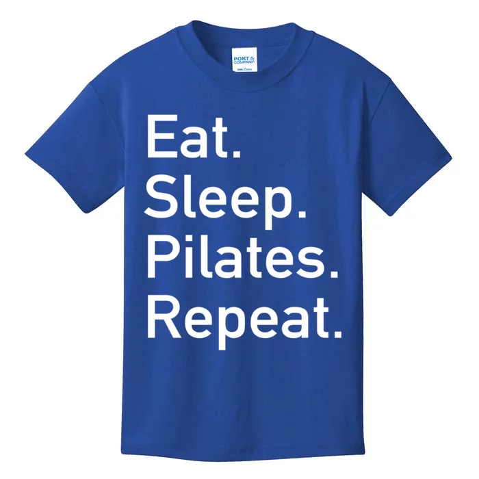 Eat Sleep Pilates Repeat // Pilates Yoga Instructor Gift Kids T-Shirt