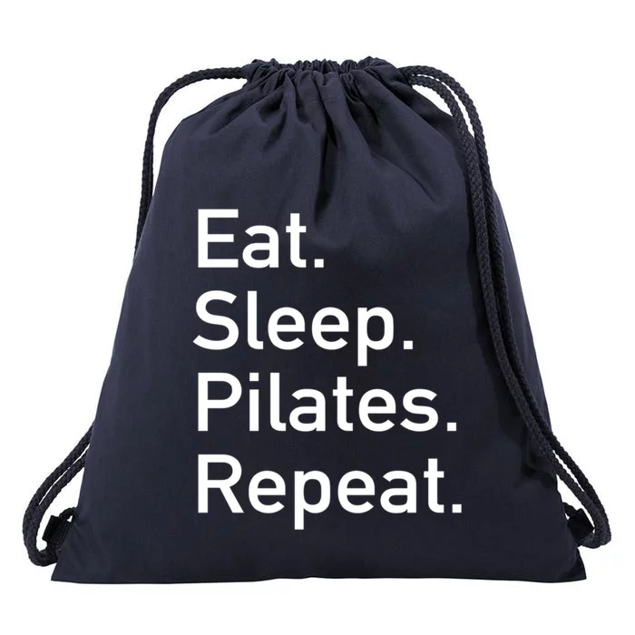 Eat Sleep Pilates Repeat // Pilates Yoga Instructor Gift Drawstring Bag