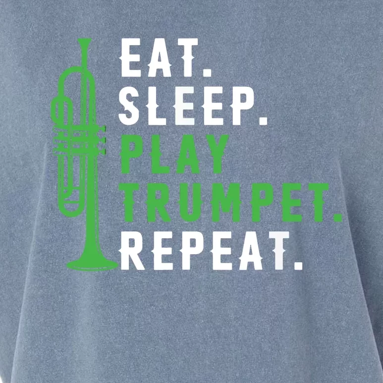 Eat Sleep Play Trumpet Repeat Trumpeter Trumpet Player Garment-Dyed Women's Muscle Tee