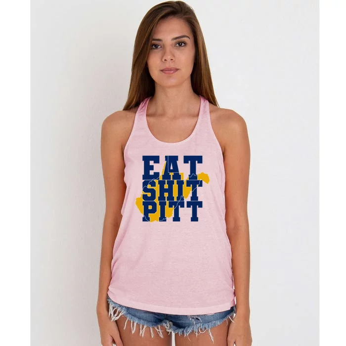 Eat Shit Pitt Women's Knotted Racerback Tank