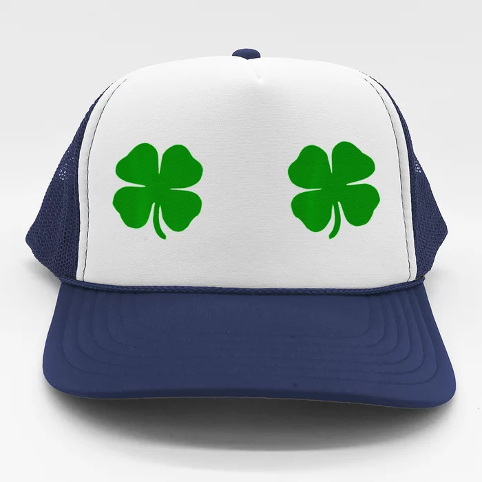 EverThreads Saint Patrick's Day FourLeaf Clover Trucker Hat