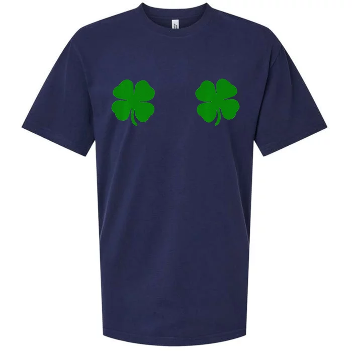 EverThreads Saint Patrick's Day FourLeaf Clover Sueded Cloud Jersey T-Shirt