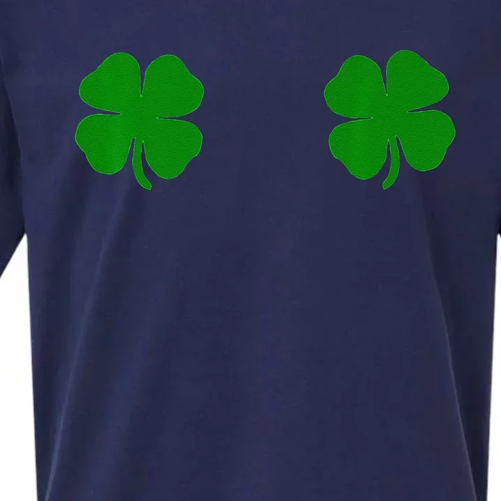 EverThreads Saint Patrick's Day FourLeaf Clover Sueded Cloud Jersey T-Shirt