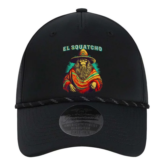 El Squatcho Poncho – Western Bigfoot Funny Sasquatch Performance The Dyno Cap