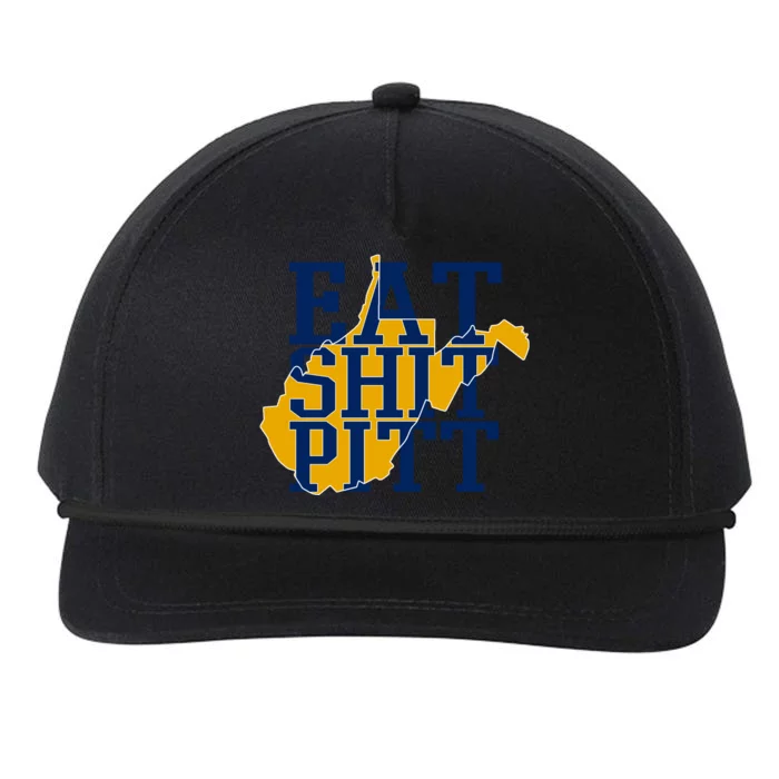 Eat Shit Pitt Snapback Five-Panel Rope Hat