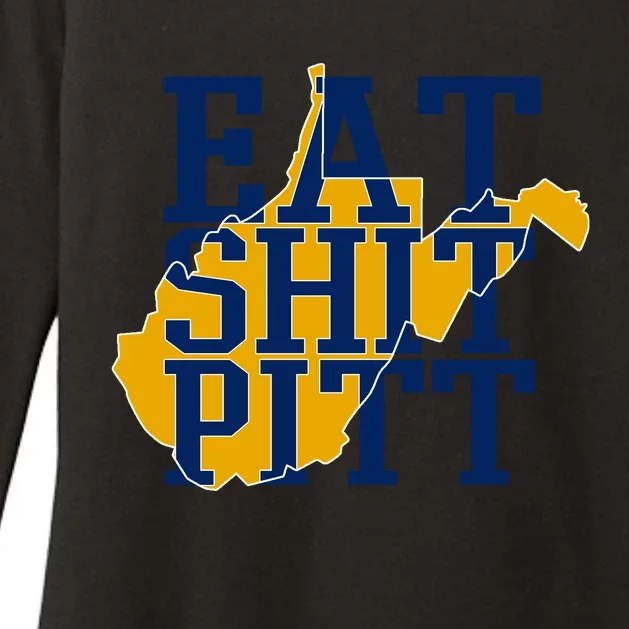 Eat Shit Pitt Womens CVC Long Sleeve Shirt