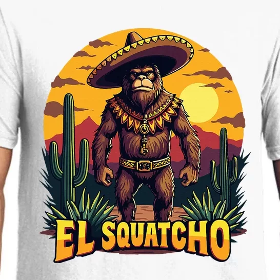 El Squatcho Poncho Funny Mexican Bigfoot Sasquatch Guardian Pajama Set