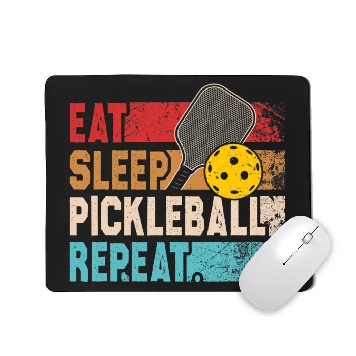 Eat Sleep Pickleball Repeat Player Funny Mousepad