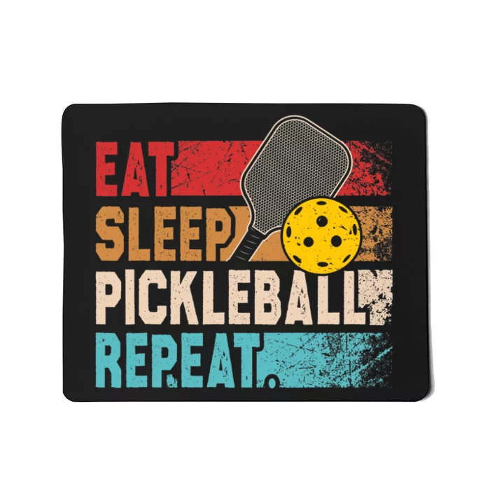 Eat Sleep Pickleball Repeat Player Funny Mousepad