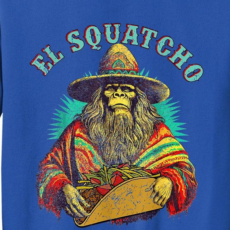 El Squatcho Poncho Taco Western Bigfoot Sasquatch Lovers Sweatshirt