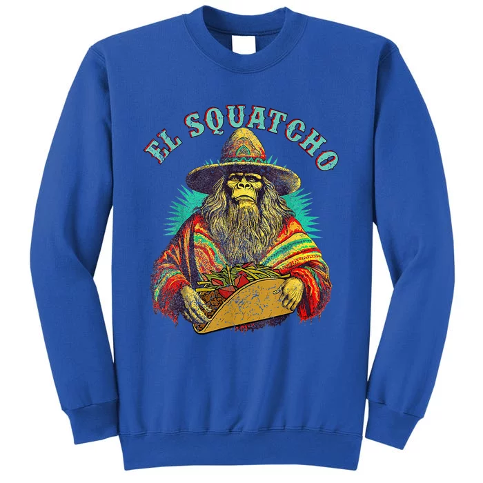 El Squatcho Poncho Taco Western Bigfoot Sasquatch Lovers Sweatshirt