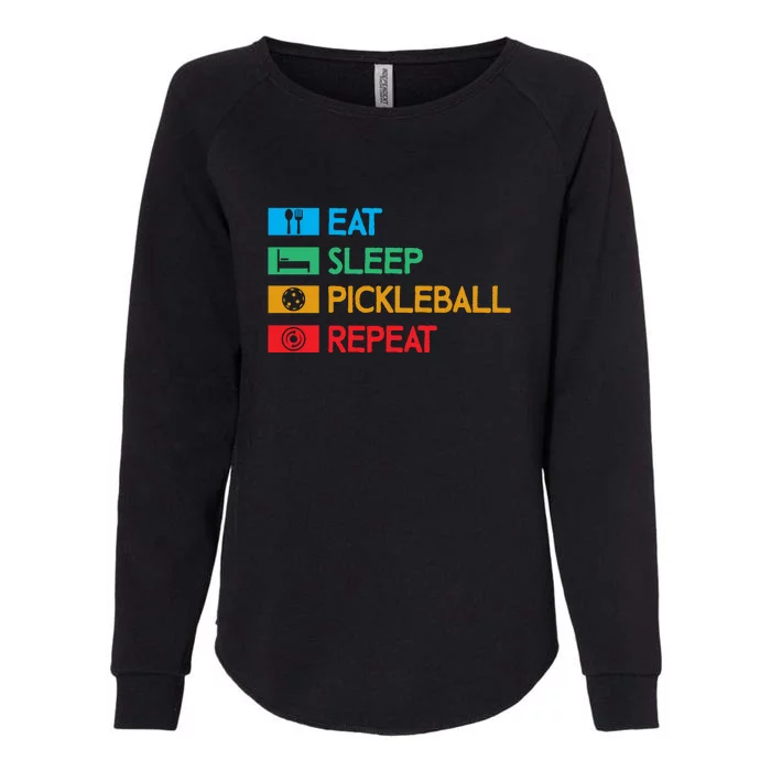 Eat Sleep Pickleball Repeat Gift For Pickleball Team Womens California Wash Sweatshirt