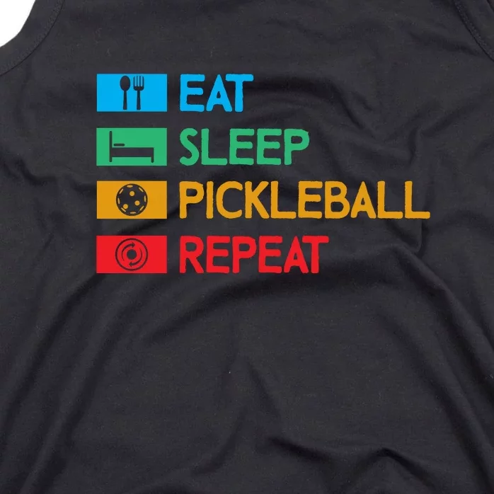 Eat Sleep Pickleball Repeat Gift For Pickleball Team Tank Top