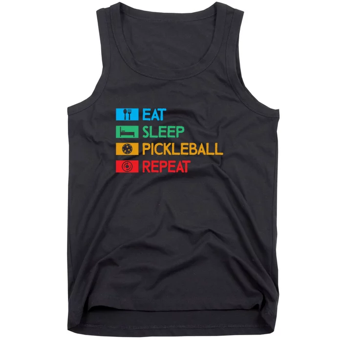 Eat Sleep Pickleball Repeat Gift For Pickleball Team Tank Top