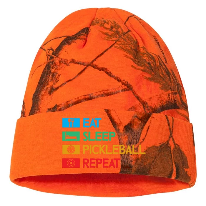 Eat Sleep Pickleball Repeat Gift For Pickleball Team Kati - 12in Camo Beanie