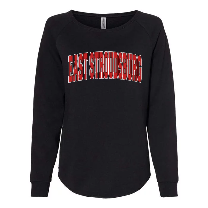 East Stroudsburg Pa Pennsylvania Varsity Style Usa Vintage Cool Gift Womens California Wash Sweatshirt