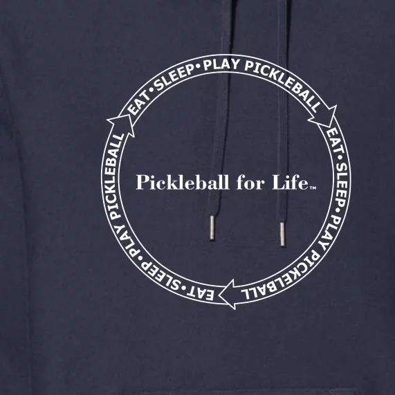 Eat Sleep Pickleball | Fun Pickleball | Pickleball For Life | Circle Premium Hoodie