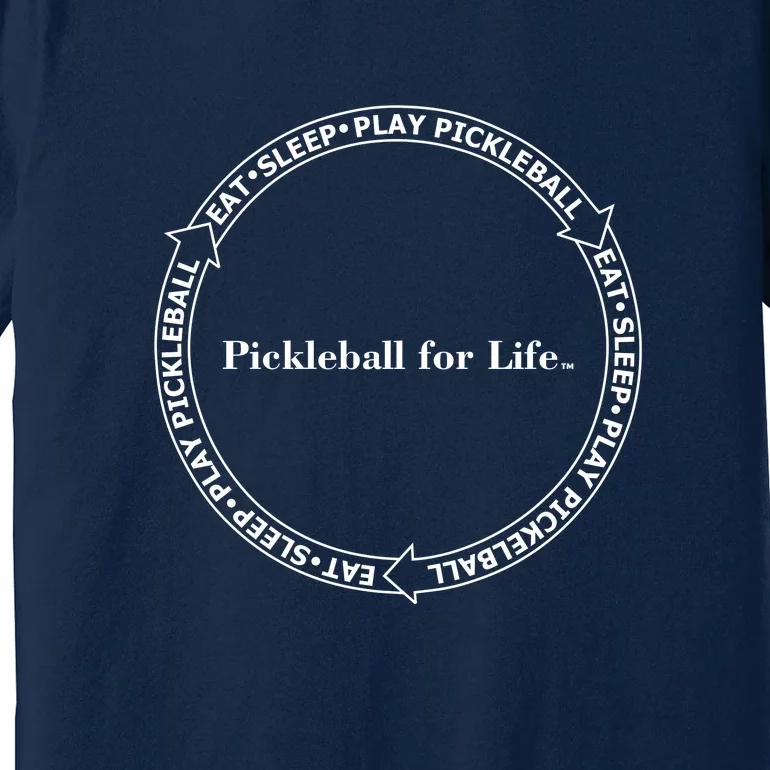 Eat Sleep Pickleball | Fun Pickleball | Pickleball For Life | Circle Premium T-Shirt