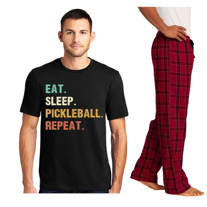 Eat Sleep Pickleball Repeat, Funny Pickleball Pajama Set