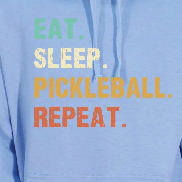 Eat Sleep Pickleball Repeat, Funny Pickleball Unisex Surf Hoodie