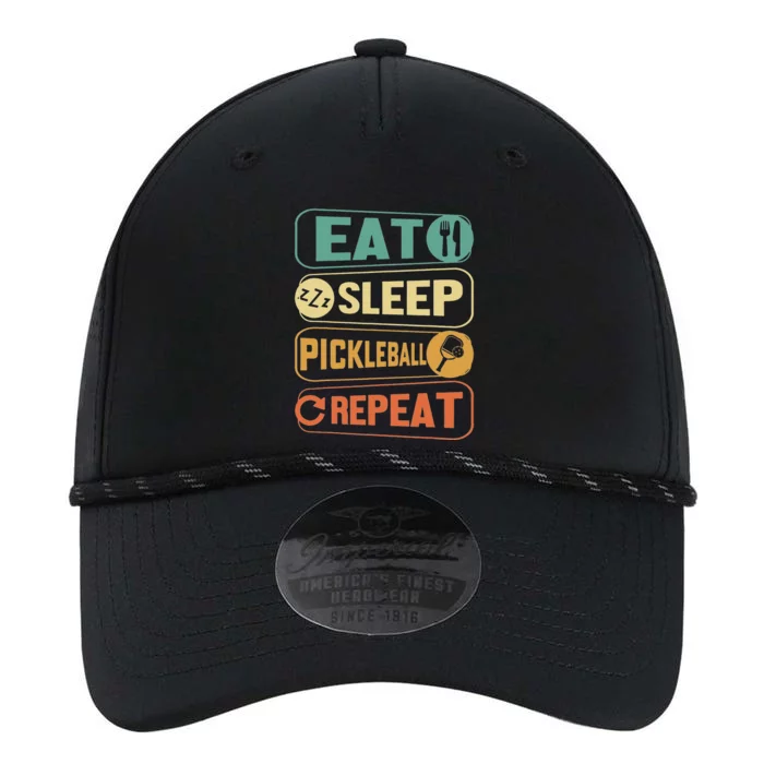 Eat Sleep Pickleball Repeat Funny Pickle Ball Game Performance The Dyno Cap