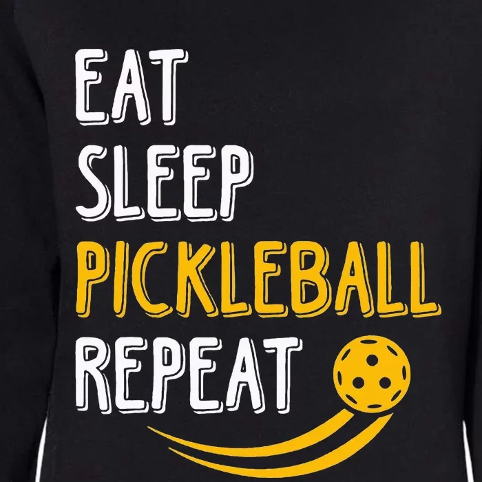 Eat Sleep Pickleball Repeat Player Funny Womens California Wash Sweatshirt