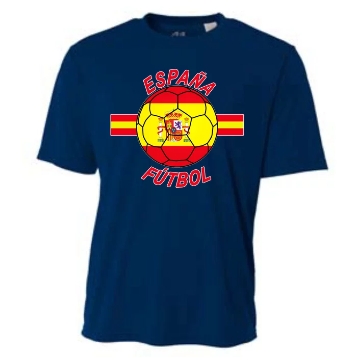 Espana Futbol Spain Soccer Logo Cooling Performance Crew T-Shirt