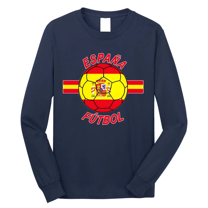 Espana Futbol Spain Soccer Logo Long Sleeve Shirt