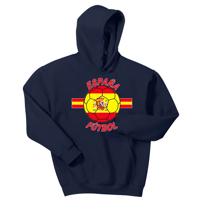 Espana Futbol Spain Soccer Logo Kids Hoodie