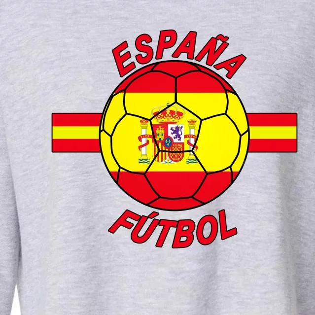 Espana Futbol Spain Soccer Logo Cropped Pullover Crew