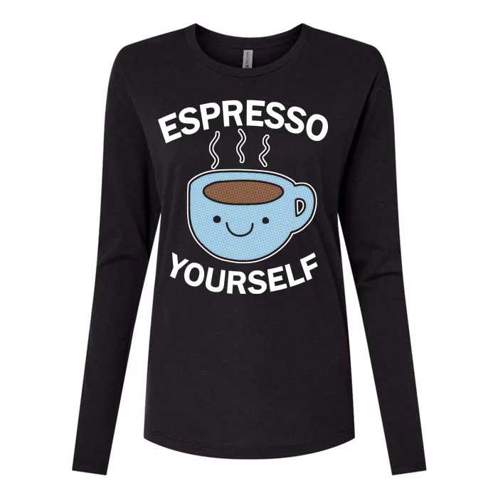 Espresso Yourself Womens Cotton Relaxed Long Sleeve T-Shirt