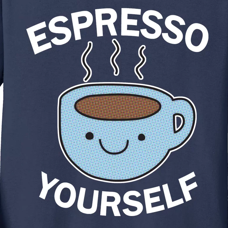 Espresso Yourself Kids Long Sleeve Shirt