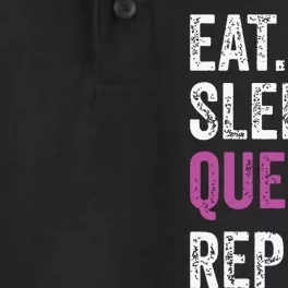 Eat Sleep Queef Repeat Queef Inappropriate Queefing Joke Dry Zone Grid Performance Polo