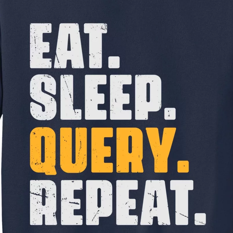 Eat Sleep Query Repeat Computer Coding Database Programmer Sweatshirt